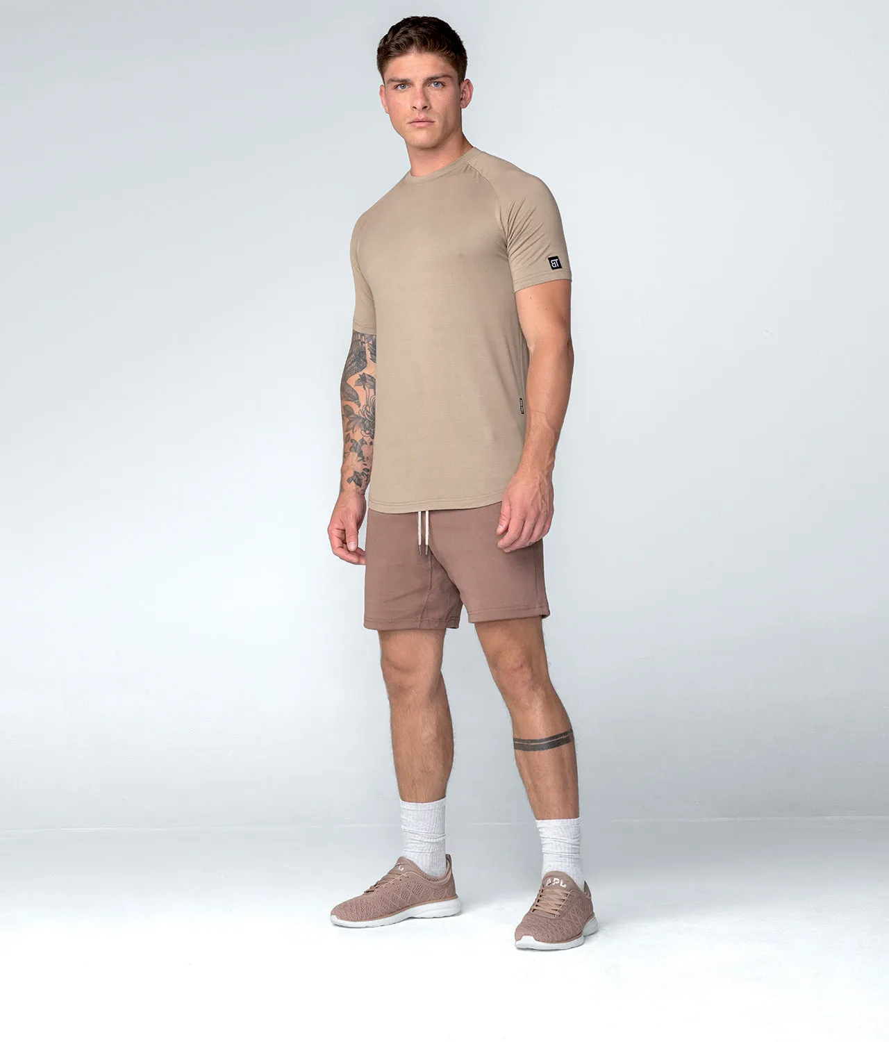 3000 . Viscose Regular-Fit Shorts - Lunar Rock