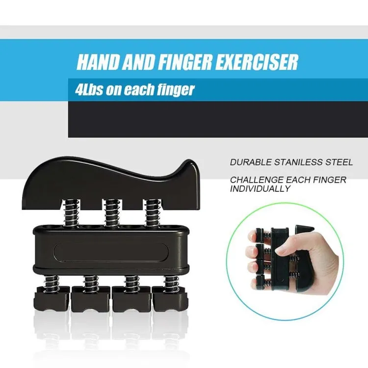 5 In 1 Counting Grip Device Fitness Adjustment Grip Device  Finger Trainer Set(Green)