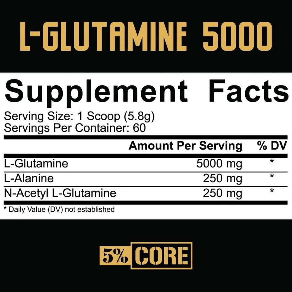 5% Nutrition Core Series Glutamine 5000