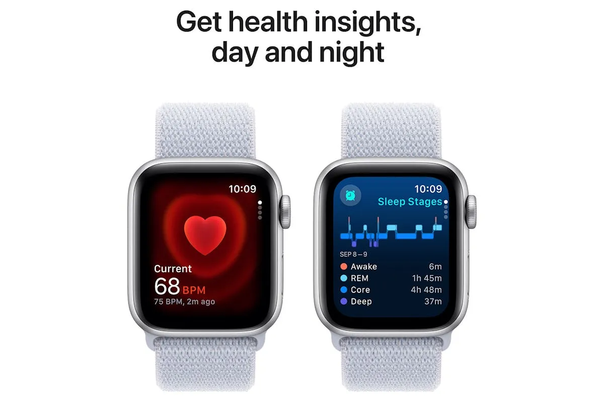 Apple Watch SE GPS   Cellular | 40mm | Silver Aluminium Case with Blue Cloud Sport Loop