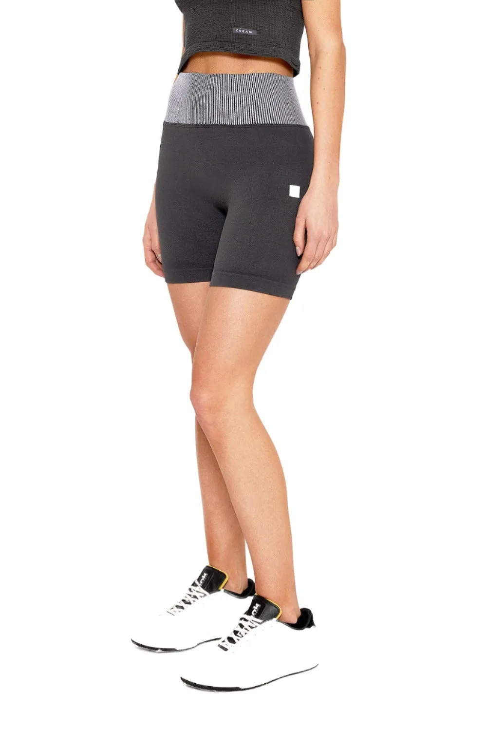 Ashley Biker Shorts - Faded Black