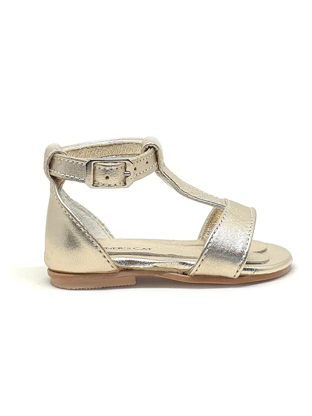 Baptismal Baby sandal for girl - POETIQUE Gold