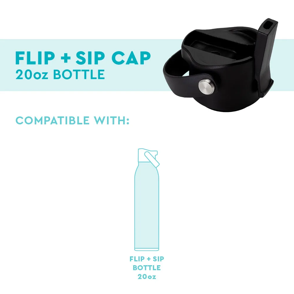 Black Flip   Sip Cap 20oz Bottle