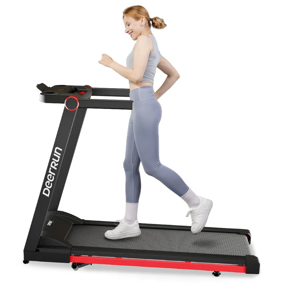DeerRun® A1 Pro Folding smart treadmill with 6% incline, 350 Lbs, 0.6-10 MPH