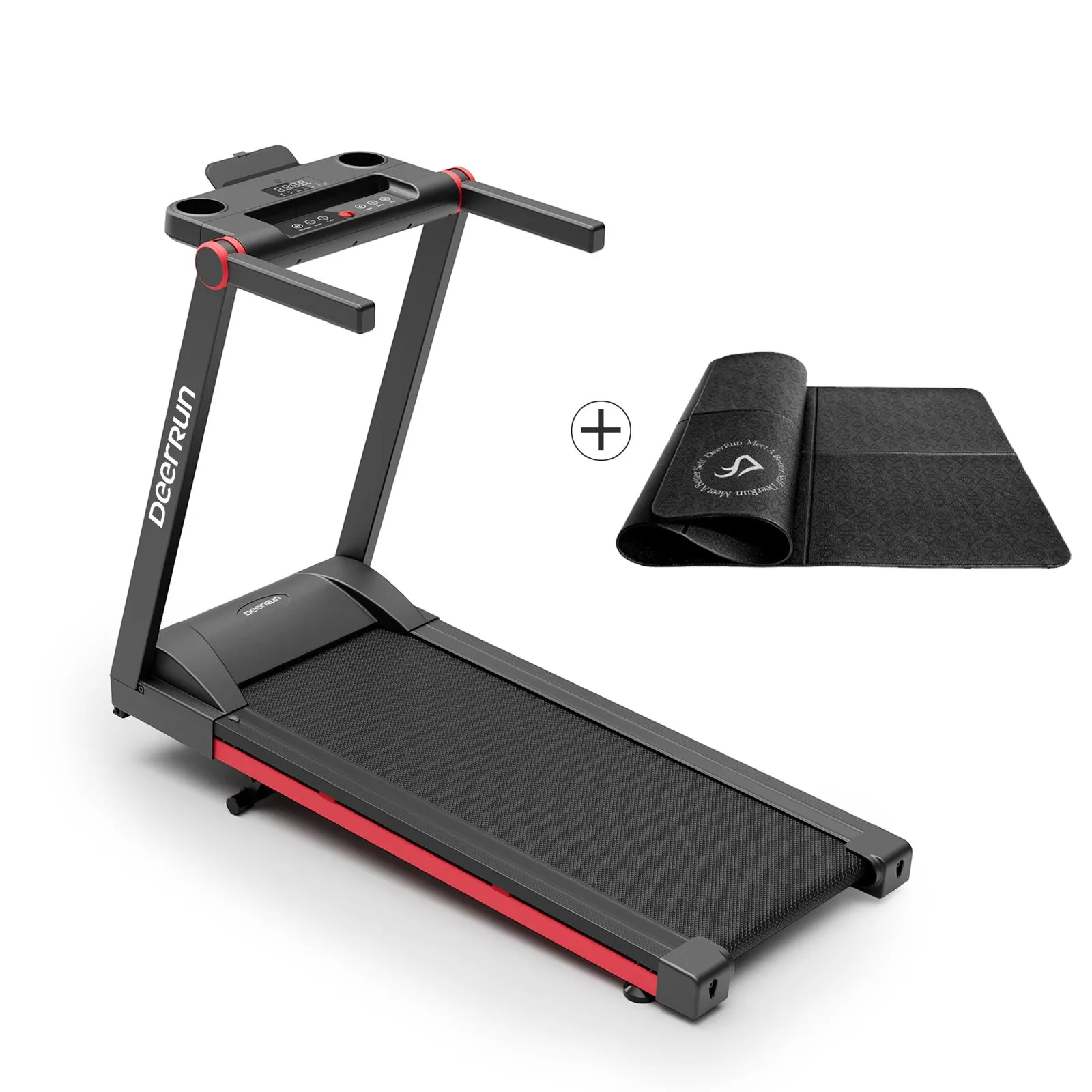 DeerRun® A1 Pro Folding smart treadmill with 6% incline, 350 Lbs, 0.6-10 MPH