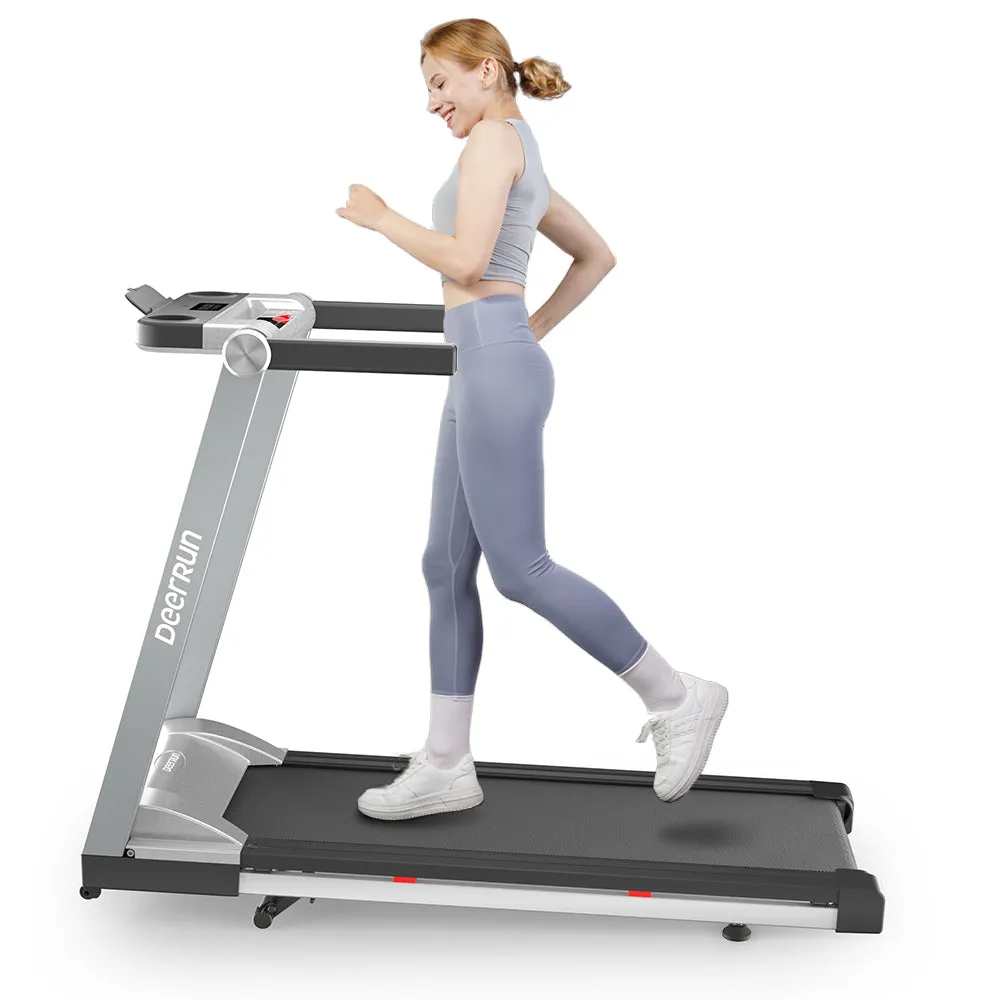 DeerRun® A1 Pro Folding smart treadmill with 6% incline, 350 Lbs, 0.6-10 MPH