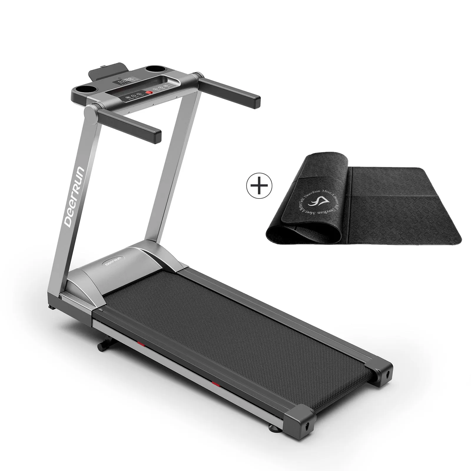 DeerRun® A1 Pro Folding smart treadmill with 6% incline, 350 Lbs, 0.6-10 MPH