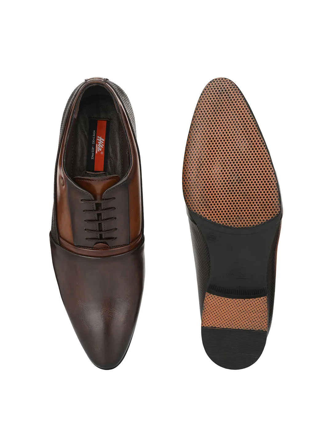 HITZMS_5710 Men's Coco Synthetic Formal  Lace-Up Shoes