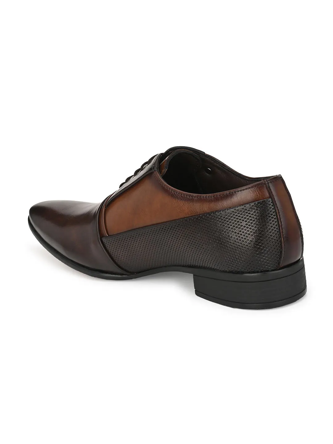HITZMS_5710 Men's Coco Synthetic Formal  Lace-Up Shoes