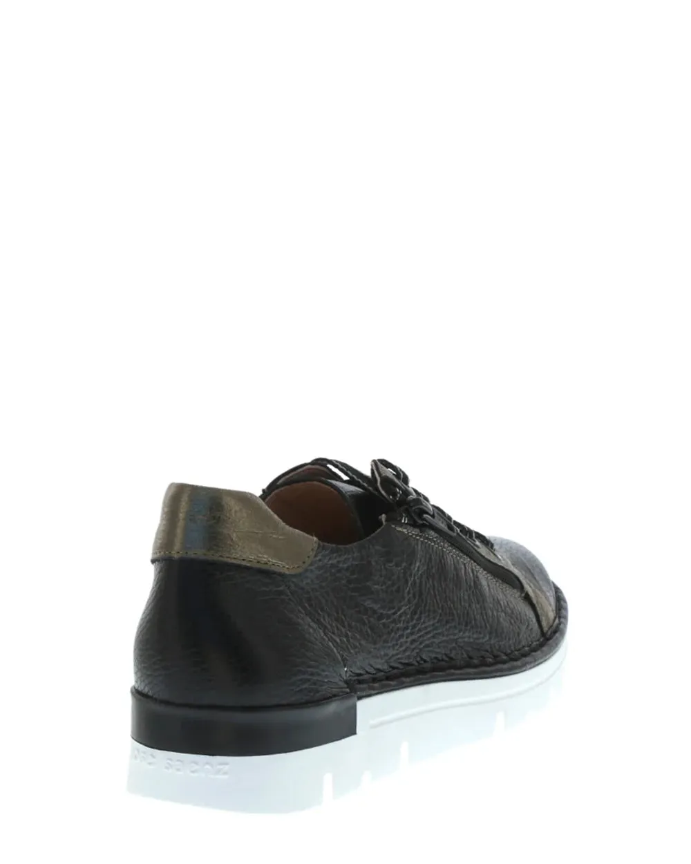 Jose Saenz 2001 - C-M Negro-Bronze Leather Sneaker