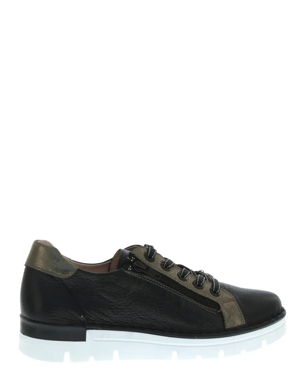 Jose Saenz 2001 - C-M Negro-Bronze Leather Sneaker