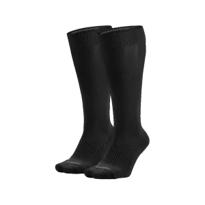Nike Performance Cushion Knee High Baseball Unisex Sock Black (2 Pair)