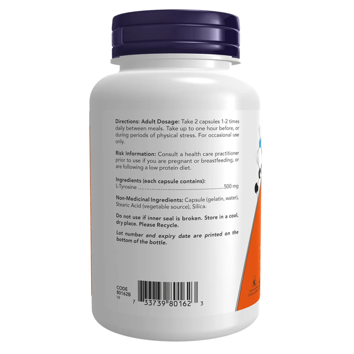 NOW L-Tyrosine 500 mg 120 Caps