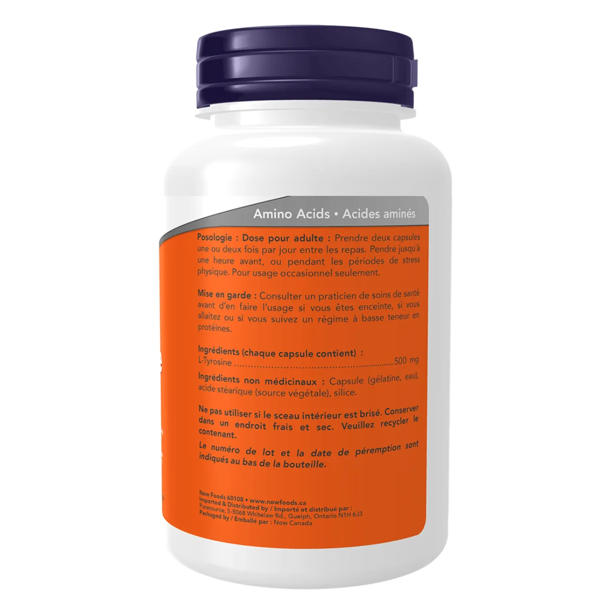 NOW L-Tyrosine 500 mg 120 Caps