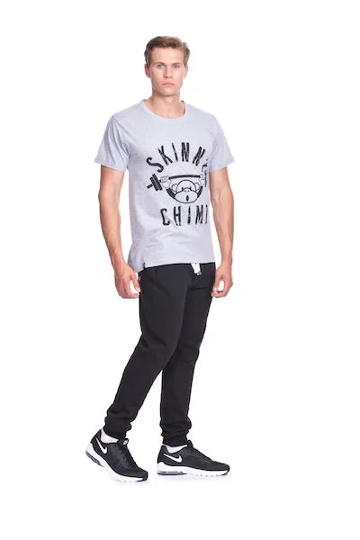 REGULAR FIT CLASSIC CHIMP T SHIRT- Grey