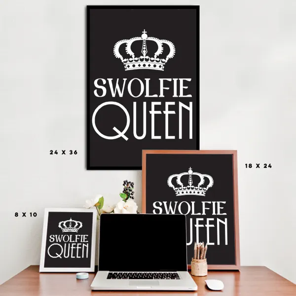 Swolfie Queen Workout Poster