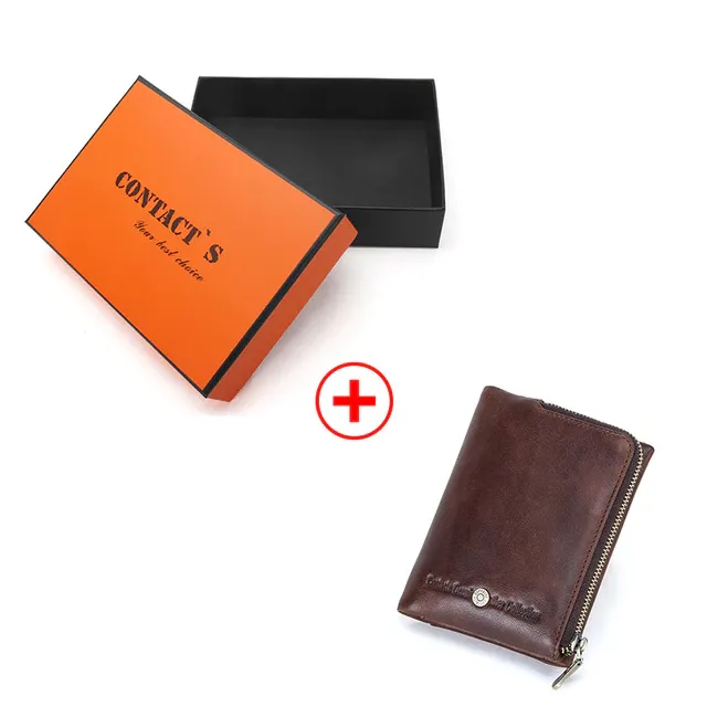 Vision Men's Cowhide Leather Wallet
